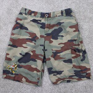 Polo Ralph Lauren Cargo Tiger Shorts Youth 20 Camo Military Cotton w/ 11" inseam